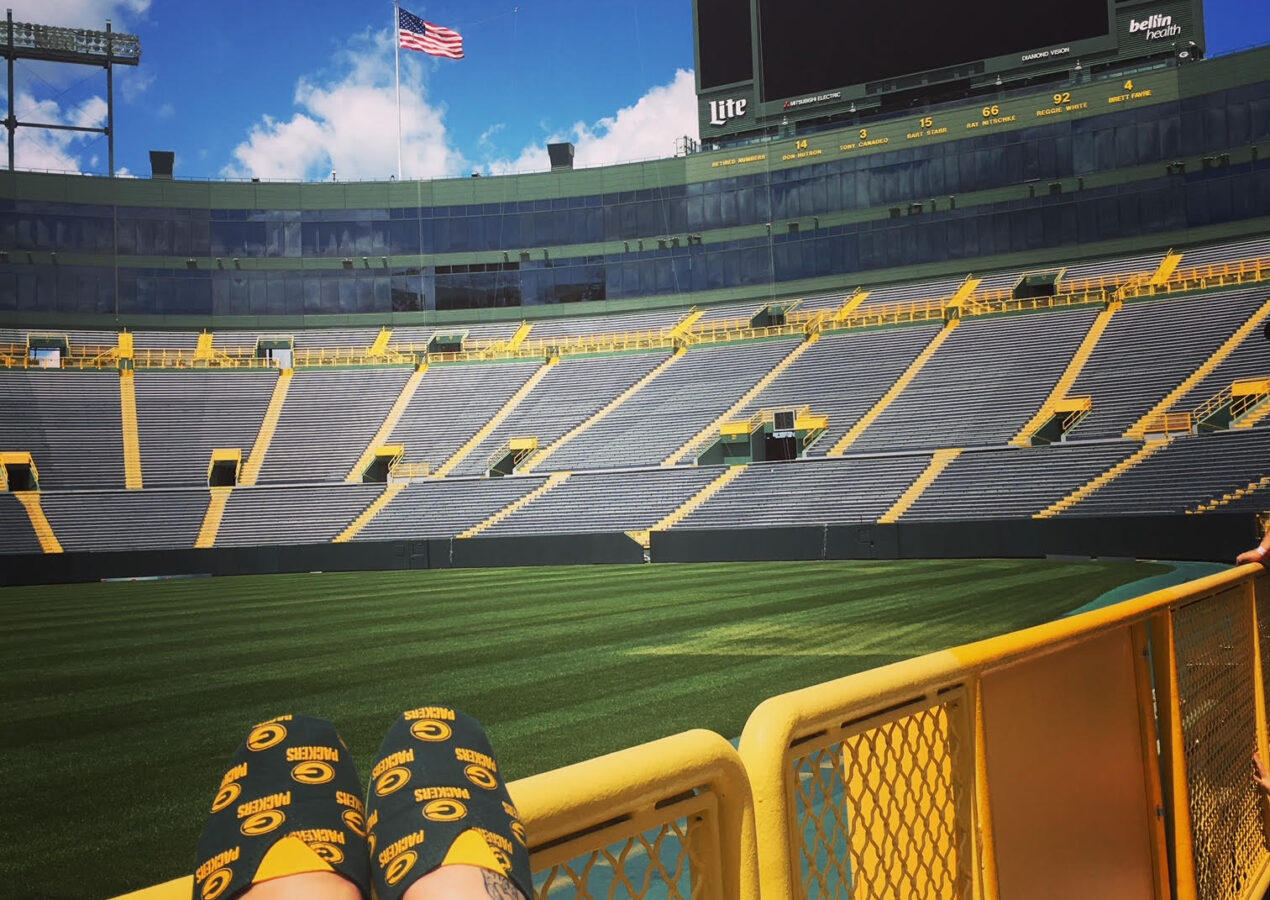 In honor of football season…Our tour of Lambeau Field.